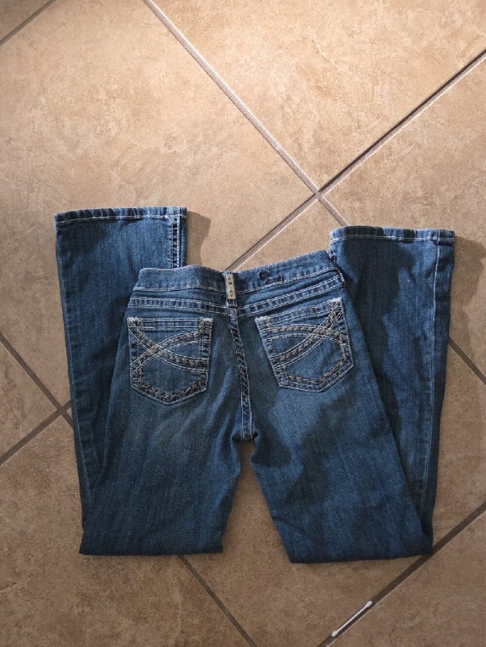Ariat Girls Medium Blue Bootcut Jeans - Picture 3 of 3